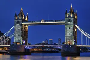 London River Thames Impressions: Night view, Thames, Tower Bridge
