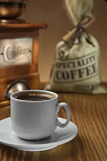 Empty Cafe Table Setting Impressions: Objects of coffee