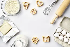 Kitchen Utensils Impressions: Objects and ingredients for baking
