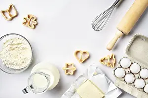 Kitchen Utensils Impressions: Objects and ingredients for baking