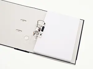 Office Supplies Isolated Impressions: Open ring binder