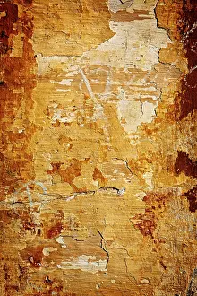 Close Up Plaster Wall Impressions: Painted plaster wall texture