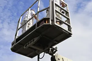 Handicraft Artist Impressions: Painter on a working platform