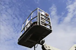Construction Equipment Operator Impressions: Painter on a working platform