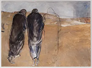 La peinture dEmmaüs par Janet Brooks Gerloff 1992.