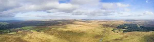 Panorama View From Above Impressions: Panorama over Sharpitor from a drone
