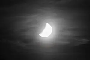 Lunar Eclipse In Europe Impressions: Partial lunar eclipse on 16.07