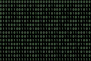 Dark Background Art Impressions: Pattern with binary code on dark background