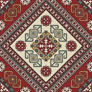 Vector Template Design Impressions: Persian seamless pattern, vector template design