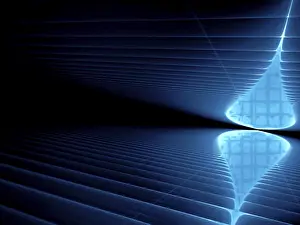 Fractal Geometry Design Impressions: Perspective background - abstract computer-generated image