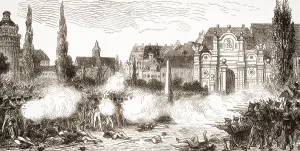 Historic Entrance Gates Impressions: The Peterstor or gate, Leipzig