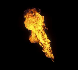 Fire Eater Performance Impressions: Pillar of fire from a fire-eater