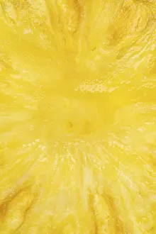 Full Frame Pineapple Photo Impressions: Pineapple fruit background from above