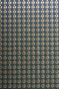 Personal Computer Components Impressions: Detail of the pins of a microprocessor