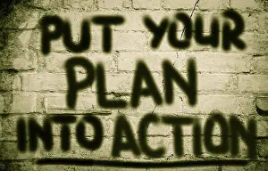 Concept Image Impressions: Put Your Plan Into Action Concept