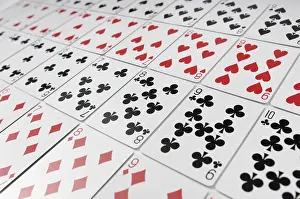 Gambling Addiction Image Impressions: Playing cards abstract background