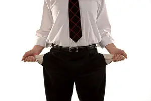 Business Failure Icon Impressions: Empty pockets