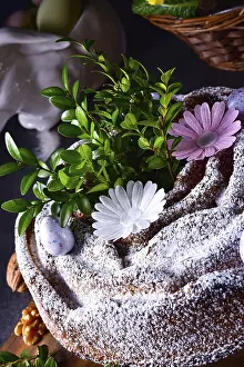 Polish Easter Cake Impressions: Polish Easter cake with nuts and chocolate