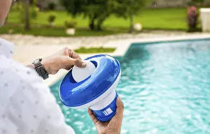 Hand Hygiene Impressions: Pool float and chlorine tablets for pool maintenance