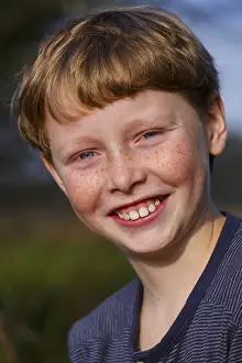 Caucasion Ethnicity Head Shot Impressions: Portrait of boy, Wandersleben, Thuringia, Germany