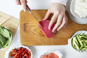 Sushi Preparation Impressions: In the process of making sushi