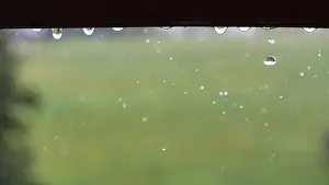 Text Free Background Image Impressions: Raindrops hanging on the window frame