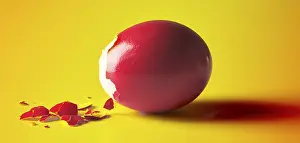 Coloured Easter Eggs Impressions: Red Easter egg