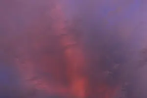 Evening Sky Germany Impressions: Reddish clouds in the evening sky