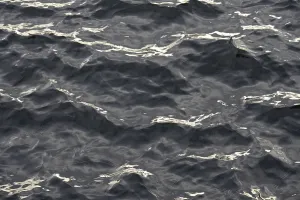 Undulating Water Surface Impressions: Reflection, reflections on the undulating water surface
