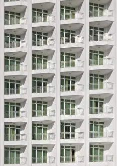 Full Frame Exterior View Impressions: Repeating pattern of windows and balcony