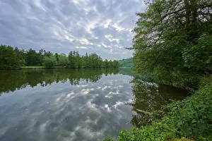 Bavaria Germany Scenery Impressions: River landscape, reflection, tree