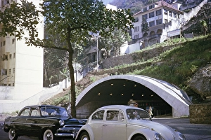 Historic City Centre Brazil Impressions: Road tunnel through a mountainside