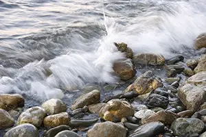 Wave Crashing Shore Impressions: Rocks and waves