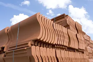 Building Construction Site Impressions: Rooftiles
