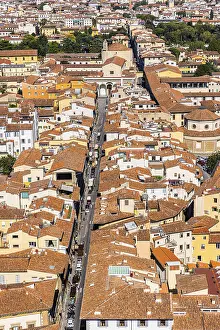 Historic Old Town Florence Impressions: Above the rooftops of Florence