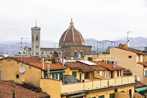 Old Town Florence Italy Impressions: Above the rooftops of Florence