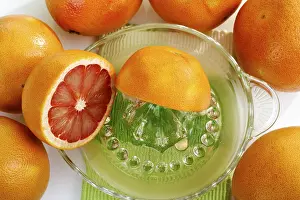 Studio Fruit Photography Impressions: Ruby grapefruit with citrus press