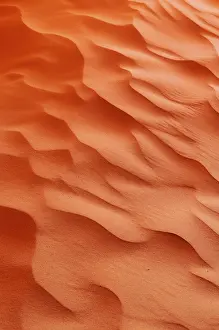 North African Desert Scene Impressions: Sand patterns on the surface of a dune