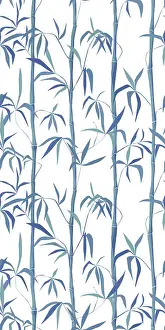 Asian Decorative Item Impressions: A seamless bamboo vector pattern