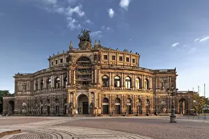 European Heritage Site Impressions: Semper Opera from outside in Dresden