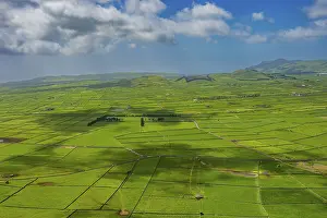 Azores Portugal Impressions: Serra do Cume Viewpoint overlooking the patchwork