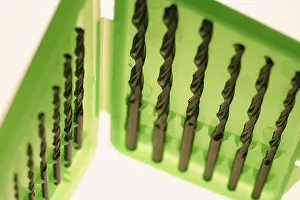 Handicraft Tools Impressions: Set of drill bits in plastic case