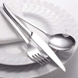 White Kitchen Background Impressions: Set of kitchen object on a white background
