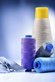Handicraft Equipment Impressions: Set of sewing tools