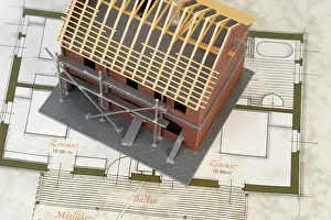 Blueprints For Homes Impressions: Shell construction, model and blue print