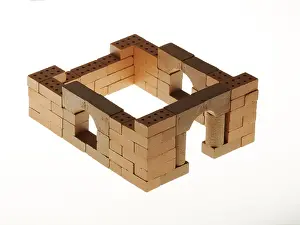 Red Brick Architecture Impressions: Shell of a house made of bricks