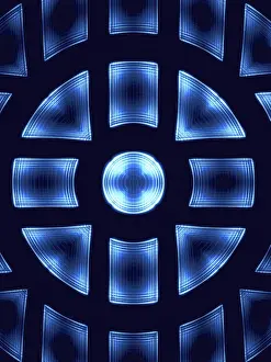 Abstract Computer Generated Image Impressions: Simple technology background - abstract computer-generated image