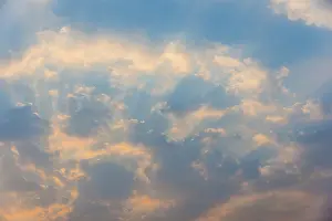 Cloud Formation Impressions: Sky, small clouds and sun rays