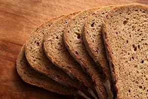 Sliced Bread Impressions: Slices of rye bread