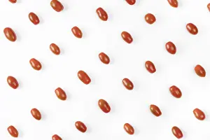 Cherry Tomatoes Impressions: Small tomatoes cherry top view